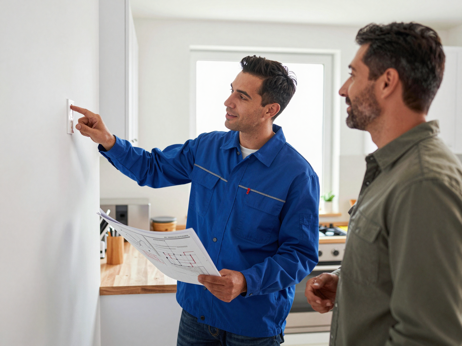 Modern home with professional electrical installations